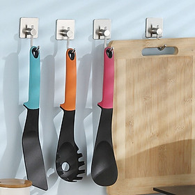 Mua Bộ 5 Móc Treo Đồ Inox 304 Hình Lưỡi Câu - Móc Dán Tường Cao Cấp Chống Han Gỉ  Chịu lực Cao
