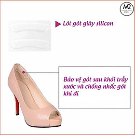 Miếng lót giày silicon chống trầy gót sau và chống tuột gót - lót gót giày silicon giá sỉ - C01TS-C8 
