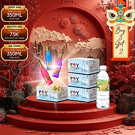 [MUA 3 TẶNG 2] Thùng 24 Chai Nước kiềm FOY Artist Series 2024 loại 350ml