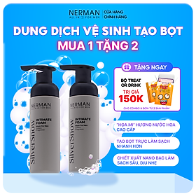 Dung dịch vệ sinh tạo bọt Nerman Silver SNow - Hương nước hoa cao cấp 100g