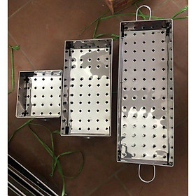Bếp nướng than hoa inox, bếp nướng BBQ ngoài trời tặng kèm vỉ