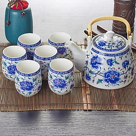 Bộ Ấm Trà Gốm Sứ Jie Yajie