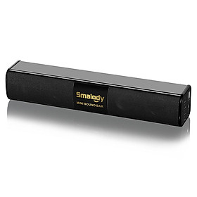 Loa Bluetooth không dây di động Smalody 10W Đèn LED đầy màu sắc âm thanh nổi Mini Soundbar  U Disk TF Card