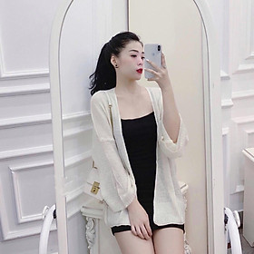 Áo Khoác Cardigan Len Dệt Mỏng