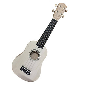 Đàn Ukulele Soprano size 21 Gỗ Mộc Không Sơn Màu