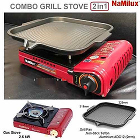 Mua Bộ bếp gas nướng nấu 1911PF có vỉ 21F Namilux - Hàng Chính Hãng