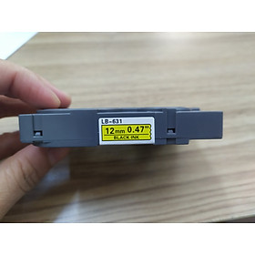 Mua nhãn in tương thích 12mm  chữ đen nền trắng- nền vàng