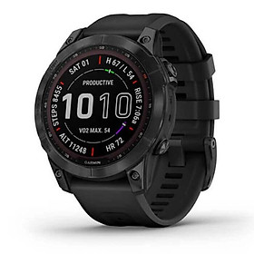 Hình ảnh Đồng Hồ Thông Minh Garmin Fenix 7 Sapphire Solar Black DLC Titanium with Black Band - Hàng Chính Hãng