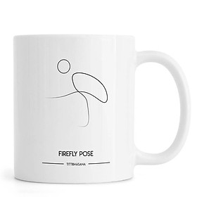 Ly Cốc Sứ Cao Cấp hình Yoga Cards - Firefly Pose