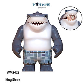 Minifigures Cá Mập King Shark Lắp Ráp Nhân Vật Phim Truyện Siêu Anh Hùng DC WM2423