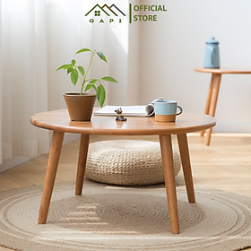 Mua Bàn trà ngồi bệt GAPI chân gỗ sồi mặt gỗ MDF chống nước chống bẩn - GP74