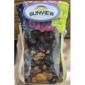 Nho khô Sunview Raisins Mỹ không hạt 3 màu Giàu Vitamin khoáng chất, Món ăn vặt tốt cho tim mạch (425g/hộp) - Massel Official