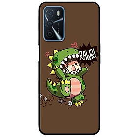 Ốp lưng dành cho Oppo A16 mẫu Cô Bé Khủng Long