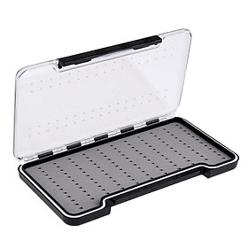 Clear Slim Fly Fishing Box Foam Insert Magnetic Component Fly Case