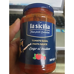 Sốt cà chua húng quế (Basil Paste Sauce) La Sicilia 350g 