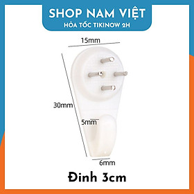 Đinh 4 Chân Đóng Tường Không Cần Khoan Treo Tranh, Giá Đỡ Khung Tranh