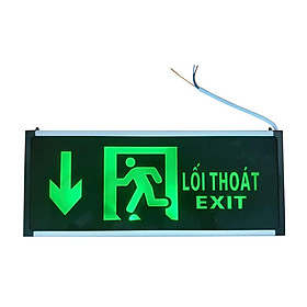 ĐÈN THOÁT HIỂM ĐÈN EXIT 2 MẶT HƯỚNG XUỐNG