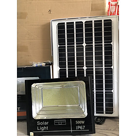 Mua ĐÈN PHA LED NĂNG LƯỢNG MẶT TRỜI 500W CAO CẤP SIÊU SÁNG  CHỐNG NƯỚC TUYỆT ĐỐI THỜI GIAN CHIẾU SÁNG 12H-16H MỖI NGÀY BẢO HÀNH 2 NĂM