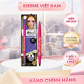 Bút Chì Sáp Kẻ Mí Mắt Kissme Heroine Make Quick Eyeliner Lâu Trôi (Nét Vẽ Tự Nhiên-Dạng Xoay) Màu Đen