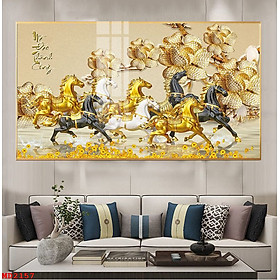 Mua Tranh Bát Mã Truy Phong Đem Tài Lộc Cho Gia Chủ  - Tranh Canvas Treo Tường Phong Thủy