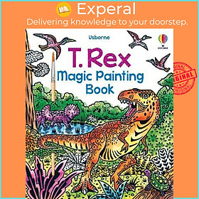 Sách - T. Rex Magic Painting Book by Sam Baer (UK edition, paperback)