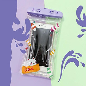 Mua Túi đựng điện thoại chống nước - Có viền phao và hình đáng yêu ( giao hình ngẫu nhiên ) - GDHN Loại Tốt