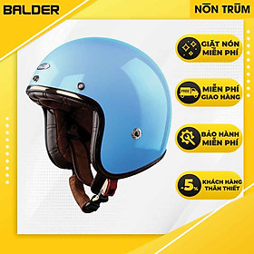 Mũ bảo hiểm 3 4 Balder light màu xanh ngọc bóng