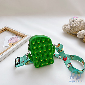 Túi Xách Cho Bé Pop It Bóp Bong Bóng Giải Trí Hỗ Trợ Giảm Căng Thẳng Nhiều Màu Sắc Và Kiểu Dáng Dễ Thương - Dứa
