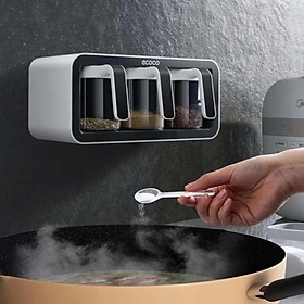 Kệ Đựng Gia Vị Gắn Tường Nhà Bếp - Hộp Gia Vị Thông Minh Tiết Kiệm Diện Tích