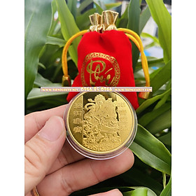 Lì xì Ti.ền tết Đồng xu Thần Tài xin bình an may mắn LGLSC000167