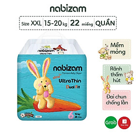 Tã Bỉm Quần Nabizam Ultra Thin Nội Địa Hàn Mỏng Vượt Trội