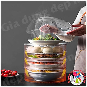 Lồng bàn đứng trong suốt thông minh 4 tầng