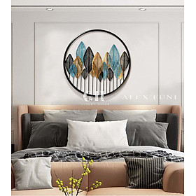 Mua Tranh sắt treo tường lá cây decor cỡ lớn trang trí phòng sang trọng phong cách Châu Âu mã A1033