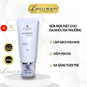 Sữa Rửa Mặt Da Khô Karmel Cleanser Normal Skin - Làm Sạch Dịu Nhẹ, Mềm Mịn và Sáng Da | Kelly Beauty