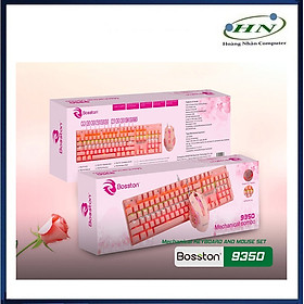 Mua Bộ Phím Chuột Cơ Bosston EK9350 Hồng - HN- HÀNG CHÍNH HÃNG