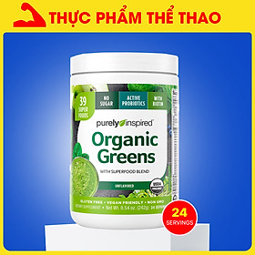 Bột rau xanh hữu cơ Purely Inspired Organic Greens - Cung Cấp Chất Xơ