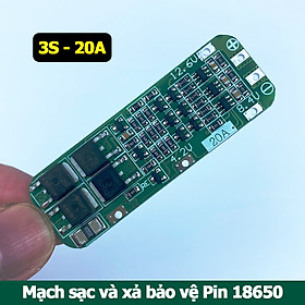 Mua Mạch 3S sạc cân bằng và bảo vệ pin 18650 12V 20A Li-ion có tính năng AUTO Recovery