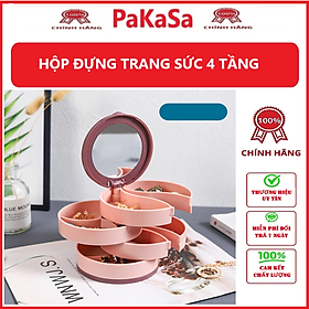 Hộp Đựng Trang Sức 4 Tầng - Hàng Chính Hãng 