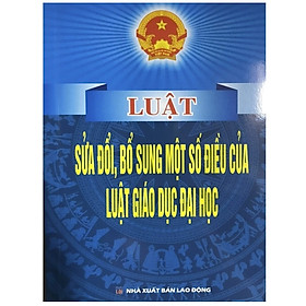 Hình ảnh Sách - Luật sửa đổi, bổ sung một số điều của Luật giao dục đại học