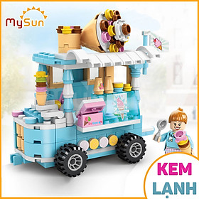 Bộ đồ chơi lắp ráp ghép mô hình xe đồ ăn thông minh cho bé MySun