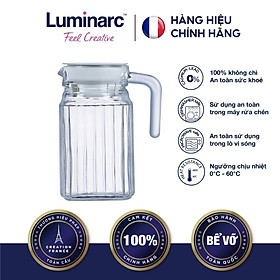 Hình ảnh Bình nước thủy tinh Luminarc Quadro 0.5 Lít - LUQUG2667