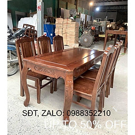 Bàn ăn gỗ sồi xám