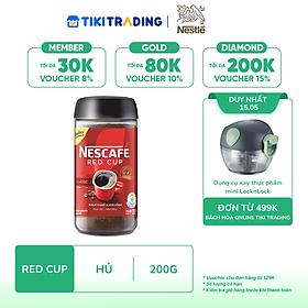 Cà phê hòa tan kết hợp rang xay NESCAFÉ RED CUP 200g