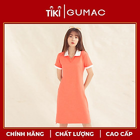 Đầm váy nữ DA1008 GUMAC thiết kế polo nẹp xẻ V