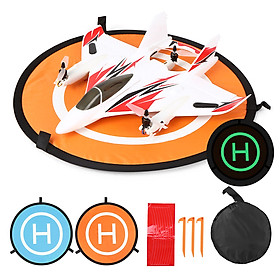 Portable Foldable Drone Landing Pad Lightweight Collapsible Reflective/Luminous Landing Pad for Drone