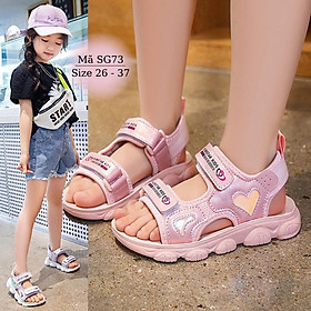 Giày sandal bé gái đi học dép quai hậu trẻ em nữ 3