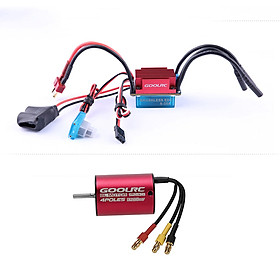 Động Cơ Không Chổi Than Goolrc S2838 3200KV Có Cảm Biến Và Bộ Động Cơ ESC Không Chổi Than 35A Cho Xe Tải 1/12 1/14 RC