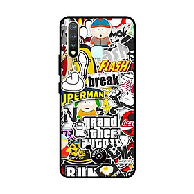 Ốp Lưng in cho Vivo Vivo Y19 /U3 /Y5s /U20 Mẫu Tiểu Tiết Logo - Hàng Chính Hãng