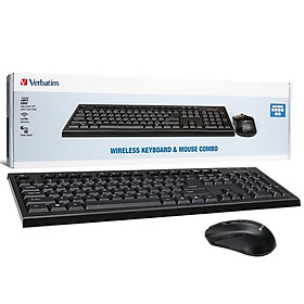 Bộ bàn phím+ chuột không dây Verbatim 66079 (Màu đen)- Hàng Chính Hãng