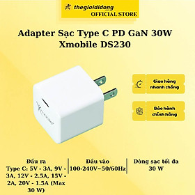Mua Adapter Sạc Type C PD GaN 30W Xmobile DS230 - Hàng Chính Hãng
